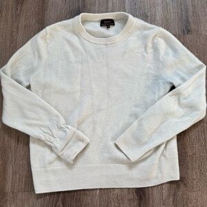 Quince 100% Mongolian Cashmere Cream/Ivory Sweater
